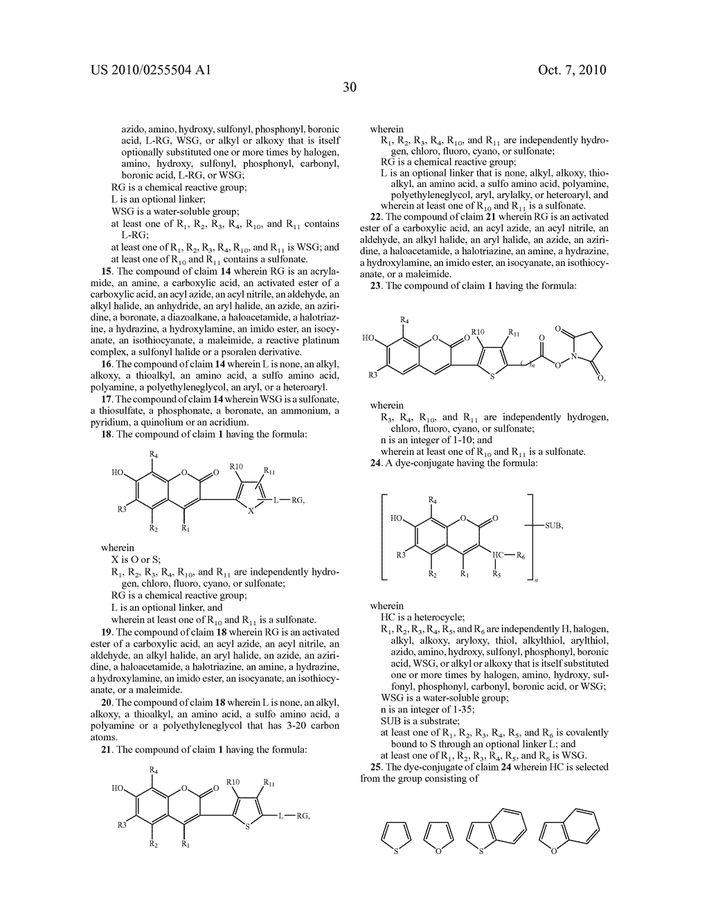 Reactive Heterocycle-Substituted 7-Hydroxycoumarins and Their Conjugates - diagram, schematic, and image 38