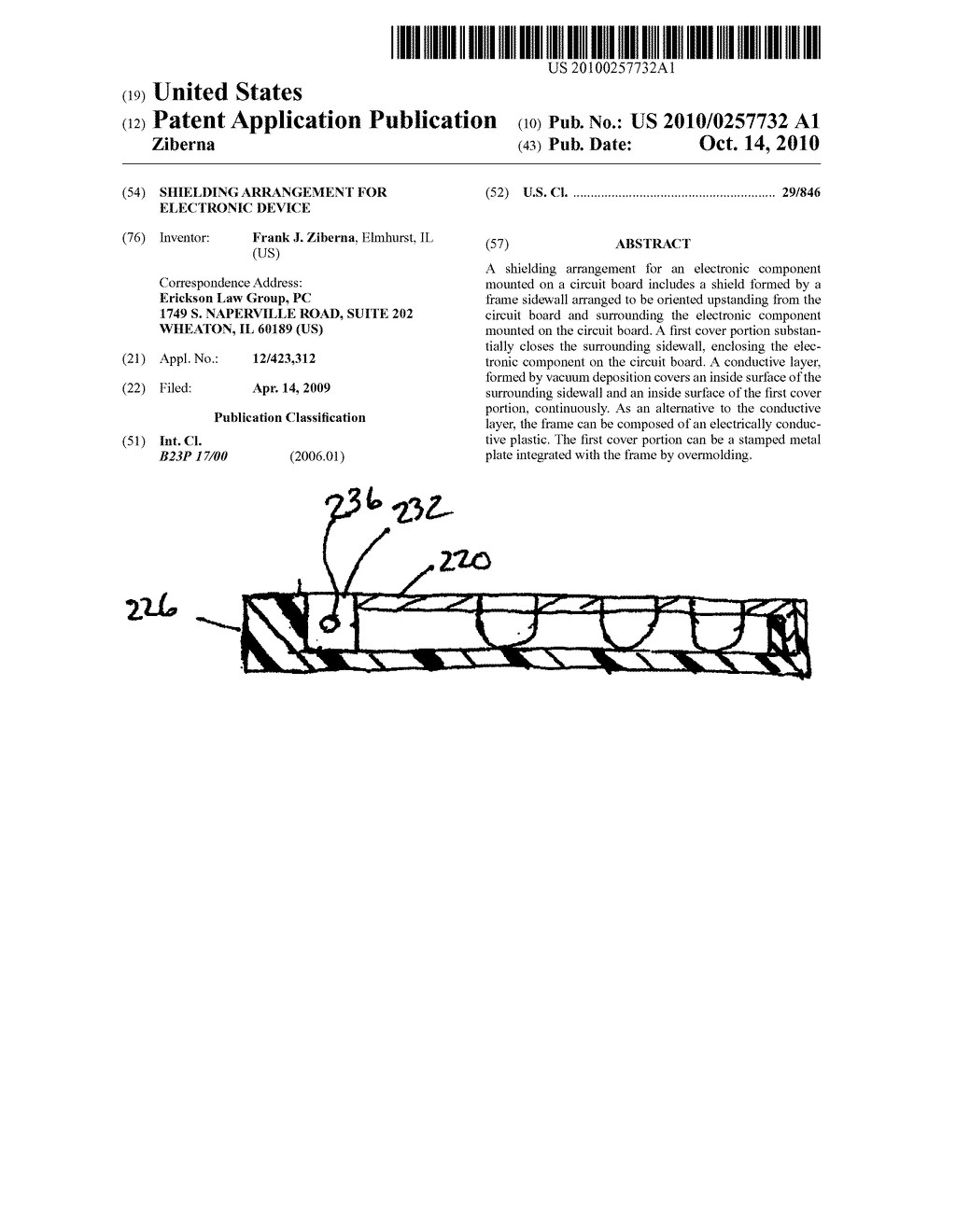 Shielding Arrangement for Electronic Device - diagram, schematic, and image 01