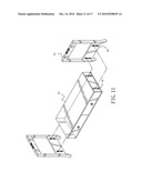 TELEVISION TABLE ASSEMBLY WHICH CAN BE ASSEMBLED AND DISASSEMBLED WITHOUT TOOLS diagram and image