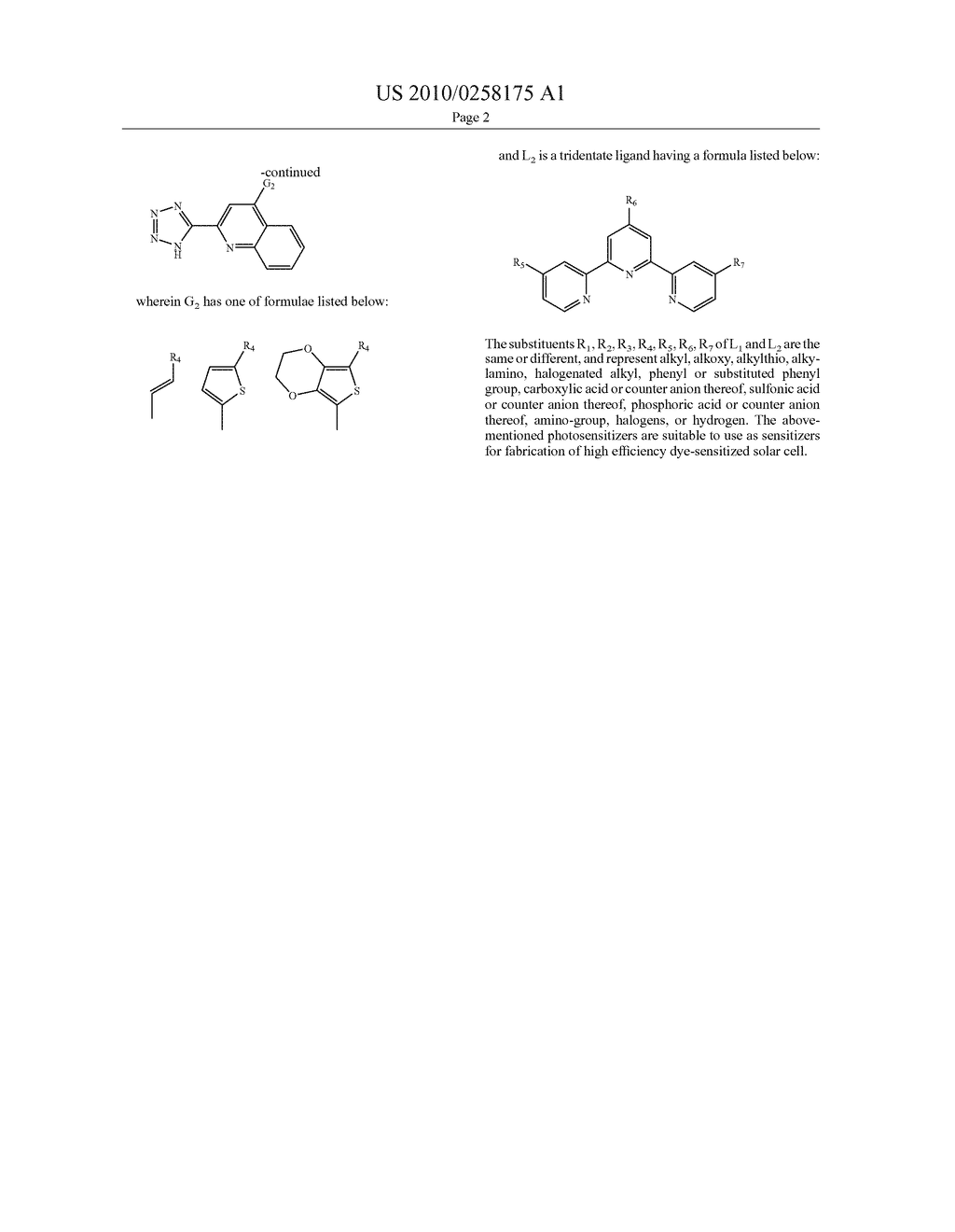 PANCHROMATIC PHOTOSENSITIZERS AND DYE-SENSITIZED SOLAR CELL USING THE SAME - diagram, schematic, and image 02