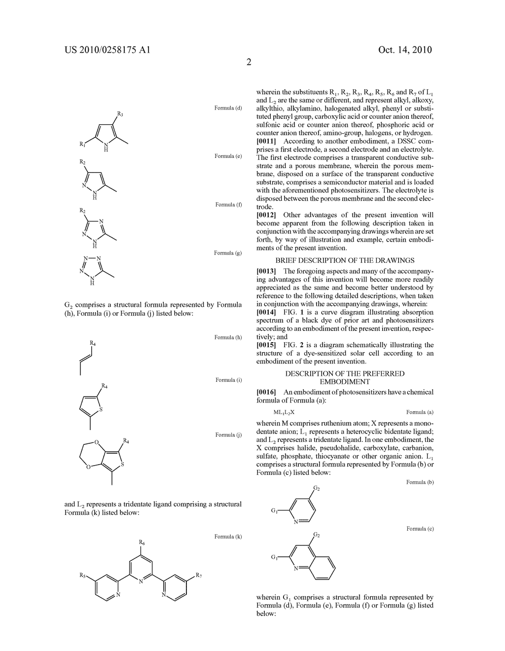 PANCHROMATIC PHOTOSENSITIZERS AND DYE-SENSITIZED SOLAR CELL USING THE SAME - diagram, schematic, and image 06