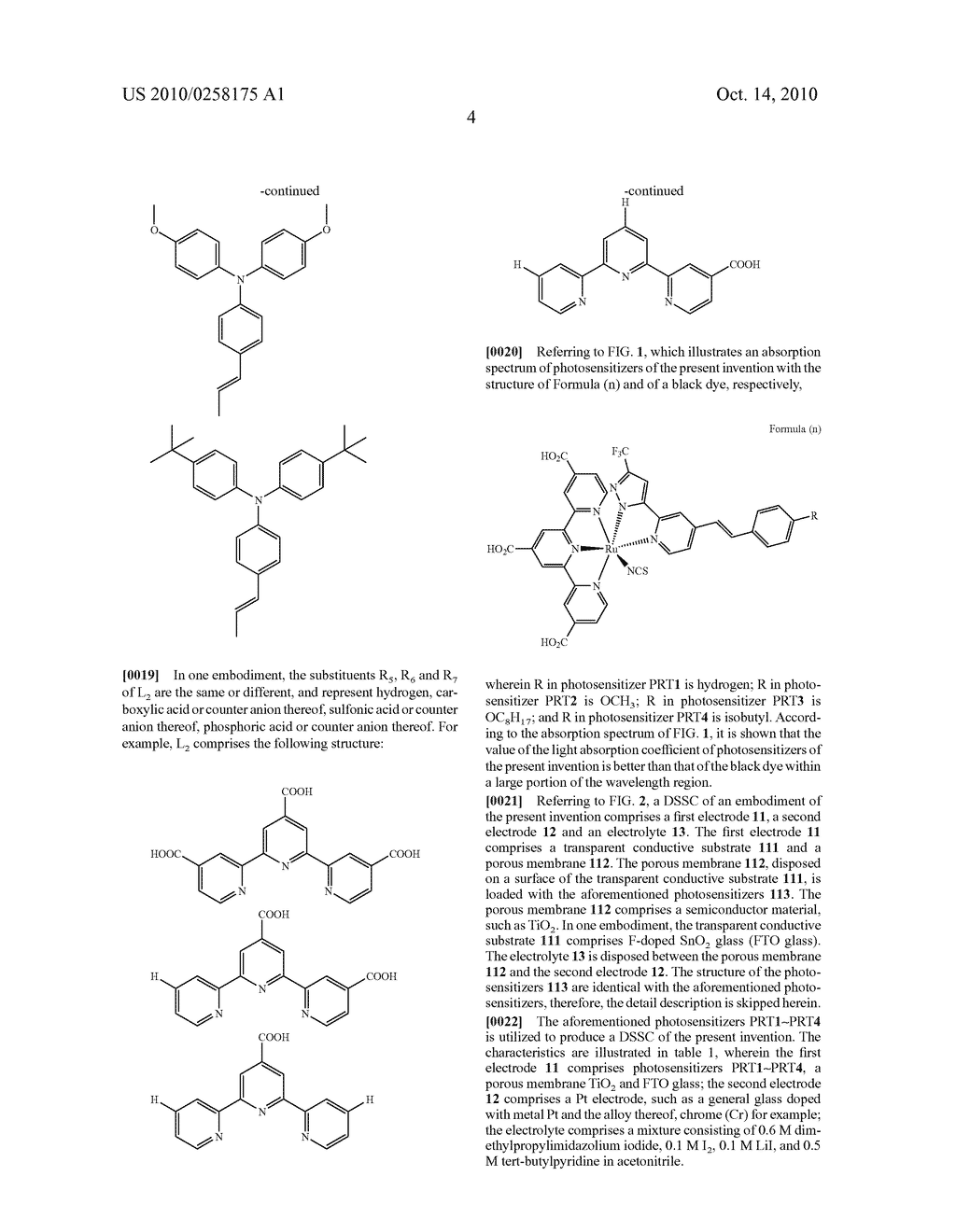 PANCHROMATIC PHOTOSENSITIZERS AND DYE-SENSITIZED SOLAR CELL USING THE SAME - diagram, schematic, and image 08