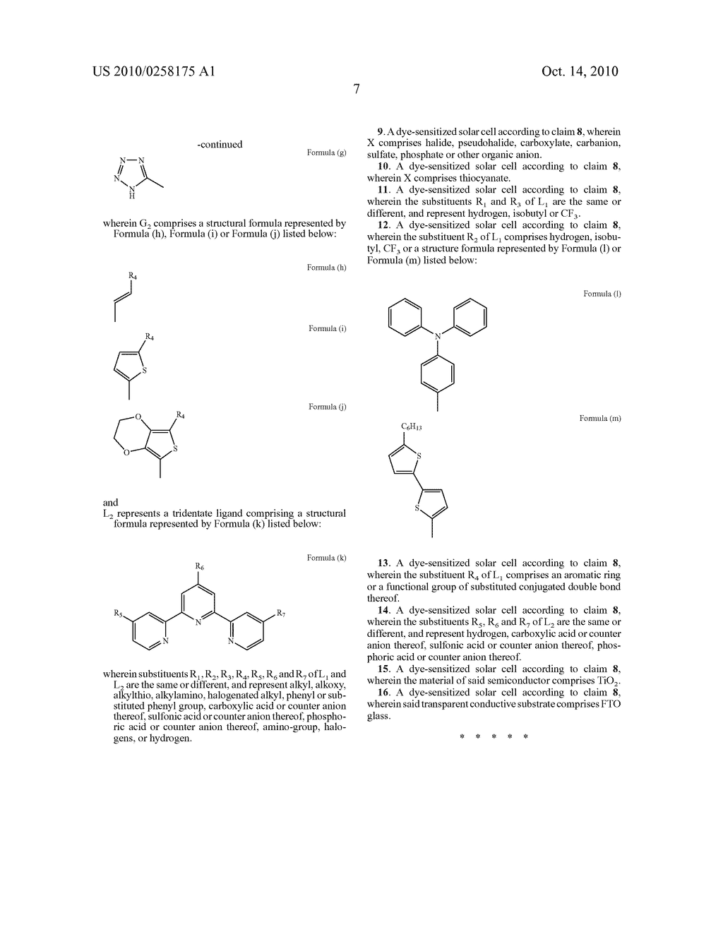 PANCHROMATIC PHOTOSENSITIZERS AND DYE-SENSITIZED SOLAR CELL USING THE SAME - diagram, schematic, and image 11