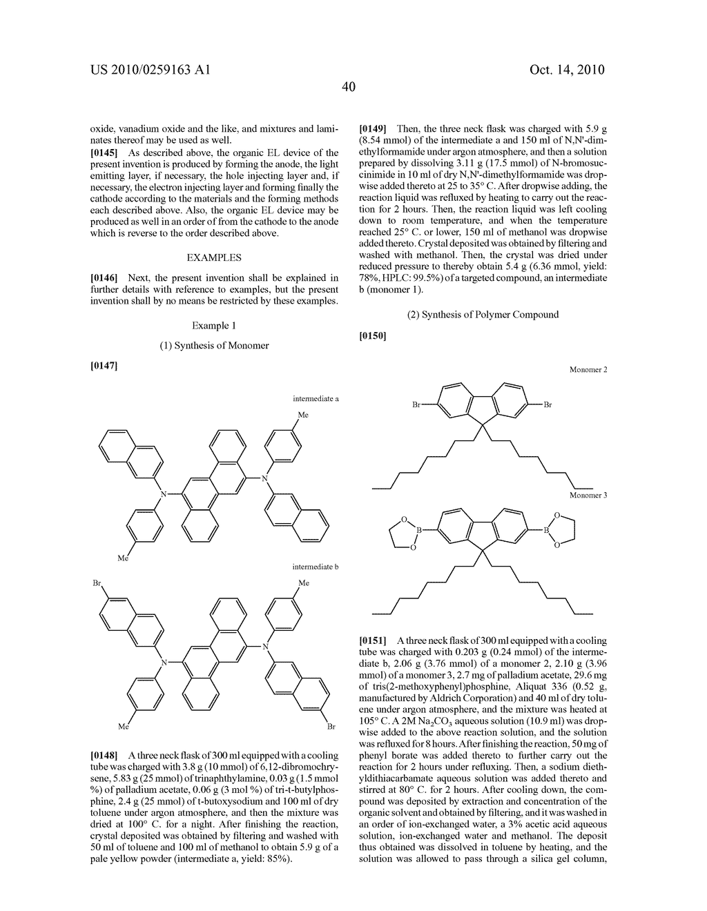 POLYMER COMPOUND AND ORGANIC ELECTROLUMINESCENT DEVICE USING THE SAME - diagram, schematic, and image 41