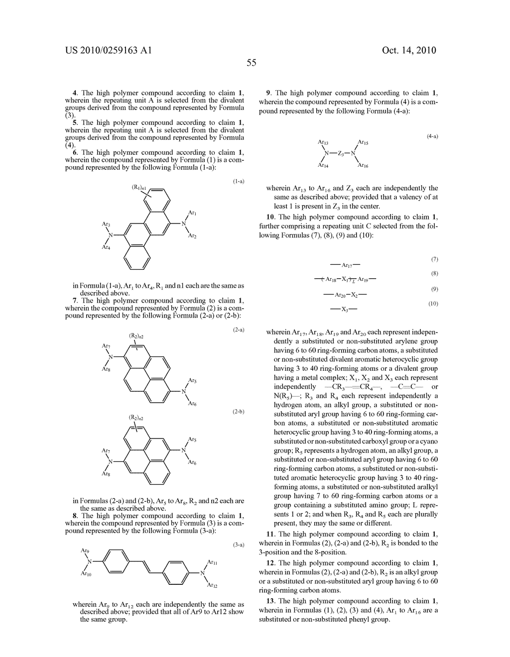 POLYMER COMPOUND AND ORGANIC ELECTROLUMINESCENT DEVICE USING THE SAME - diagram, schematic, and image 56