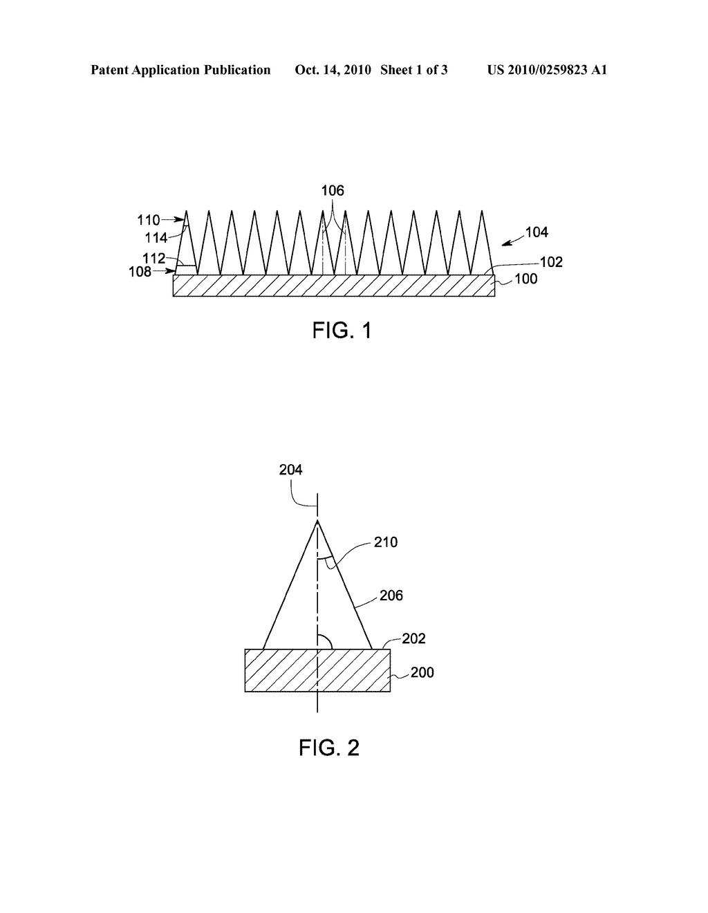 NANOSTRUCTURED ANTI-REFLECTION COATINGS AND ASSOCIATED METHODS AND DEVICES - diagram, schematic, and image 02