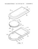 BATTERY COVER ASSEMBLY FOR PORTABLE ELECTRONIC DEVICE diagram and image