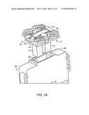 Self-alignment and shock impact relief battery connector diagram and image