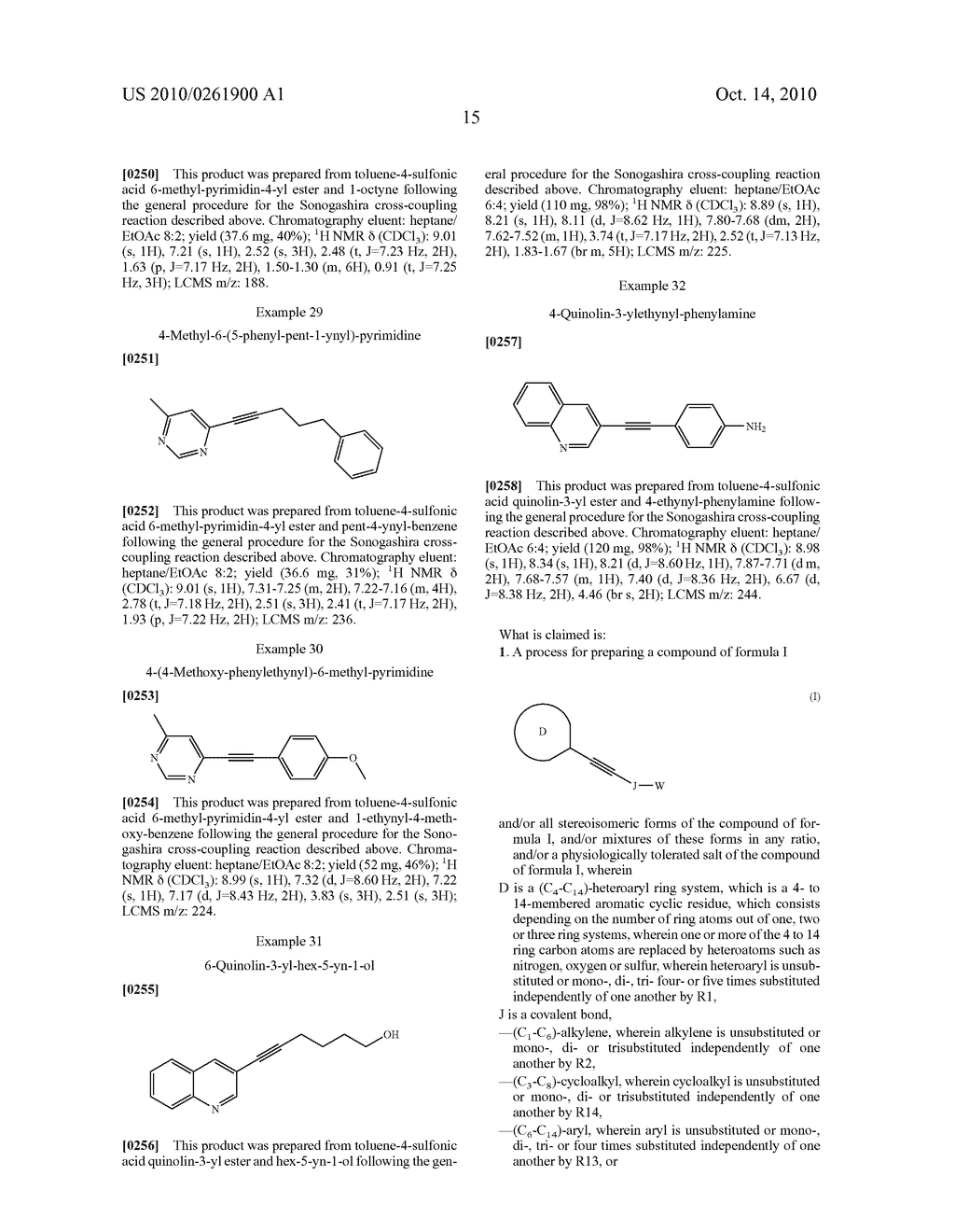 Process for the palladium-catalyzed coupling of terminal alkynes with heteroaryl tosylates and heteroaryl benzenesulfonates - diagram, schematic, and image 16