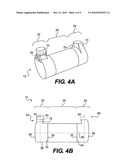 EXHAUST TREATMENT DEVICE HAVING FLOW-PROMOTING END CAPS diagram and image