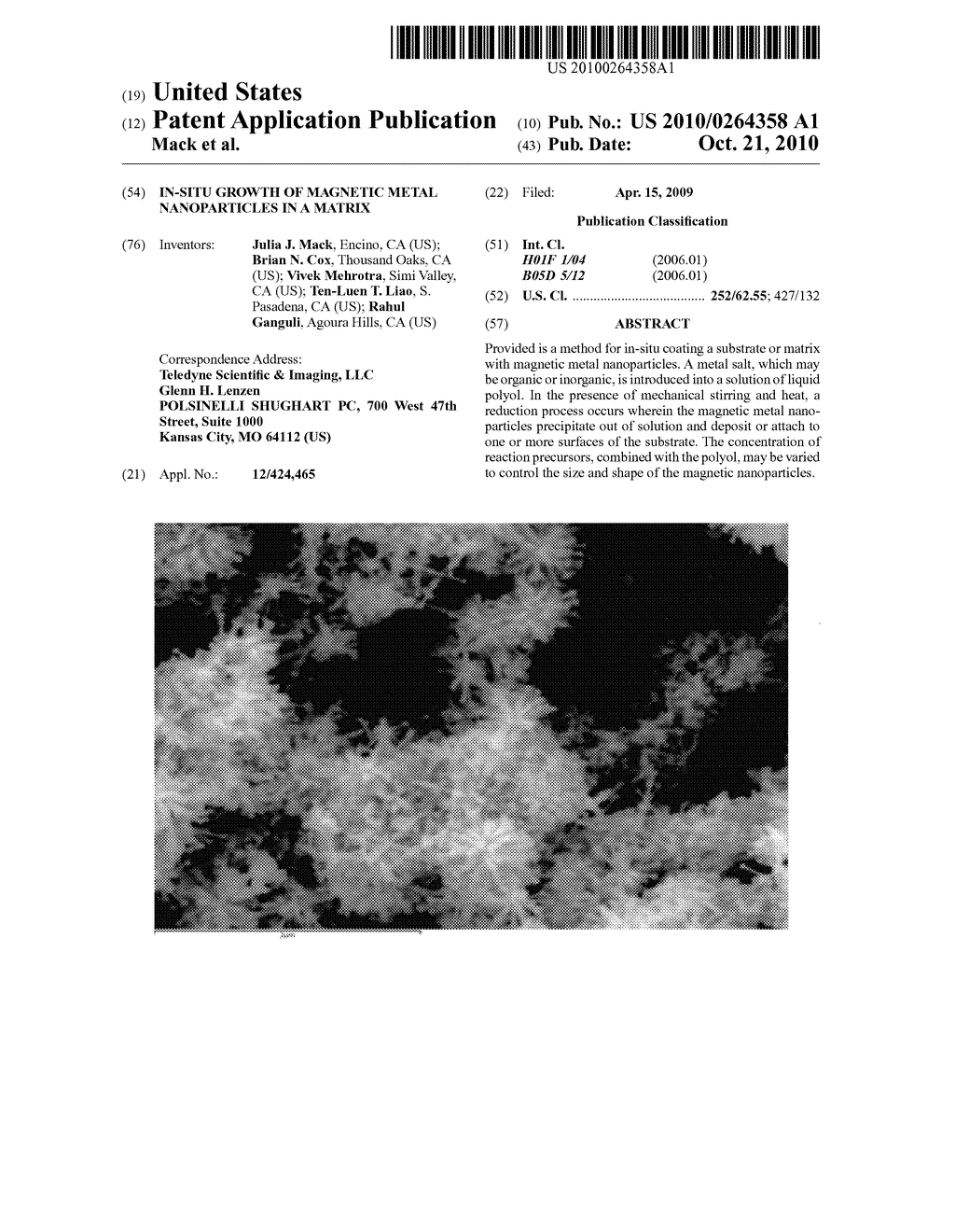 IN-SITU GROWTH OF MAGNETIC METAL NANOPARTICLES IN A MATRIX - diagram, schematic, and image 01