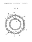 Retention assembly and a method of operatively securing a hub and wheel assembly to an axle of a selectively movable assembly and method for eliminating frictional interface wear between a bearing and a bearing retention device diagram and image