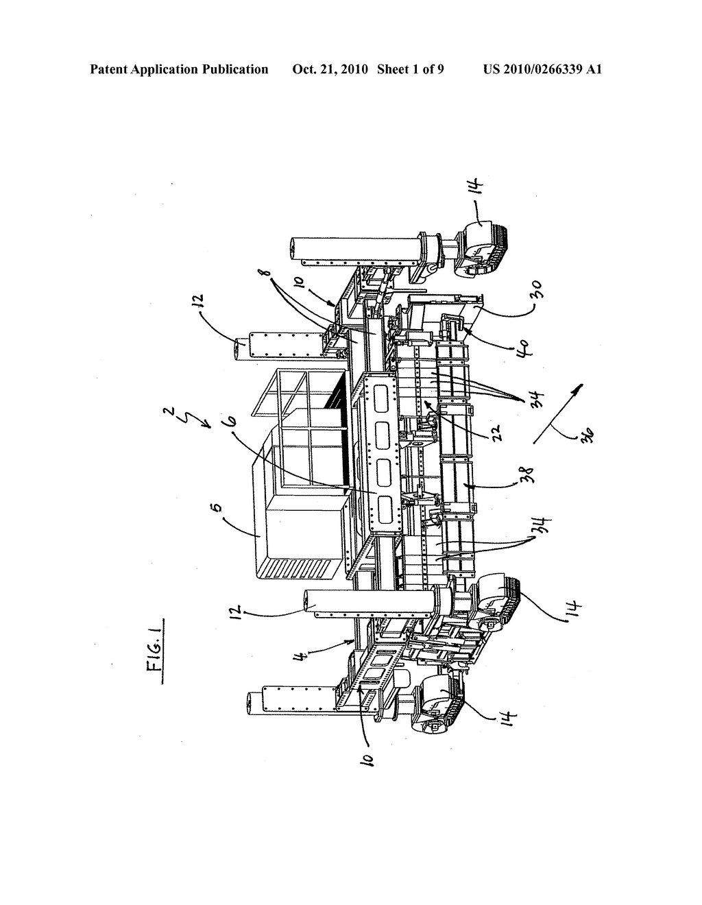Slipform Paving Machine With Adjustable Length Paving Kit - diagram, schematic, and image 02