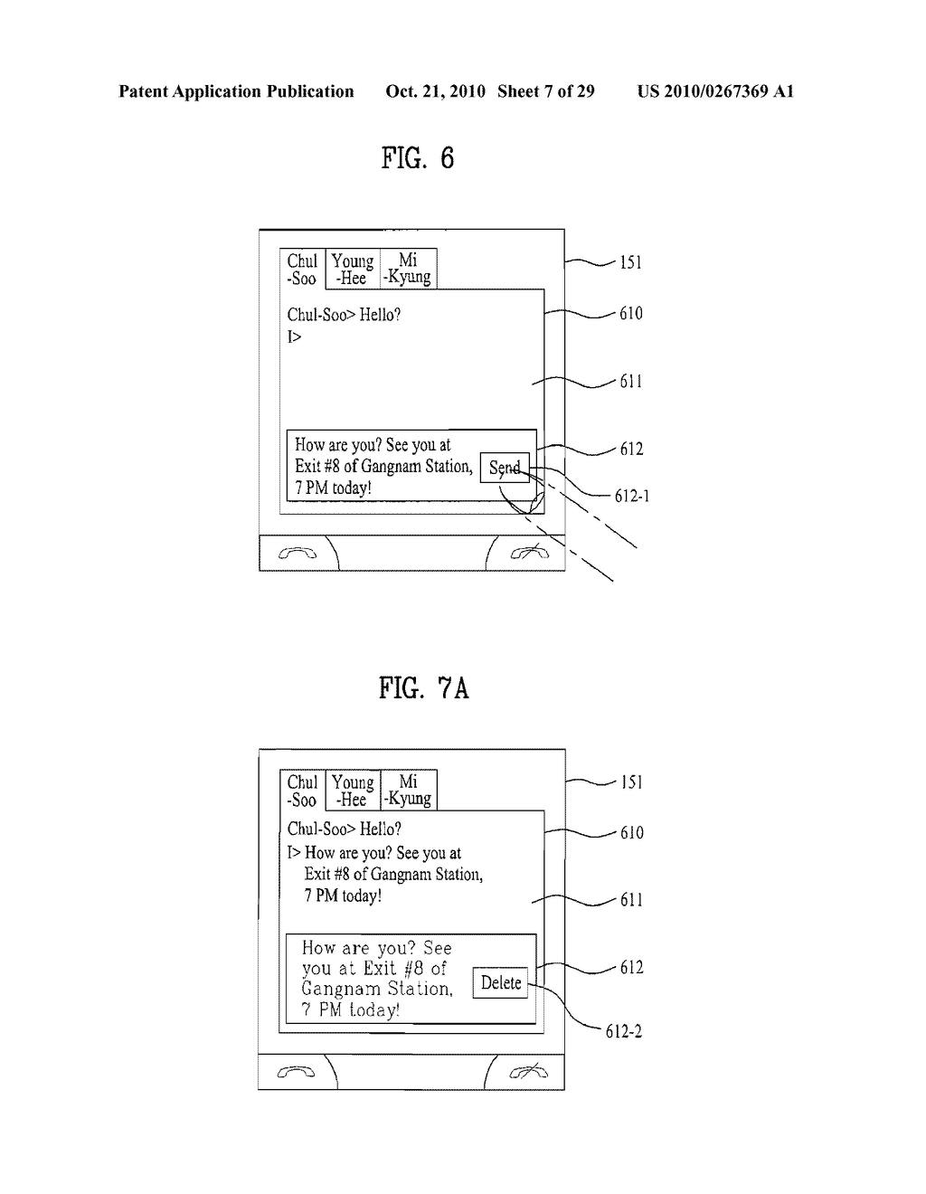 MOBILE TERMINAL AND CHAT METHOD IN A MOBILE TERMINAL USING AN INSTANT MESSAGING SERVICE - diagram, schematic, and image 08