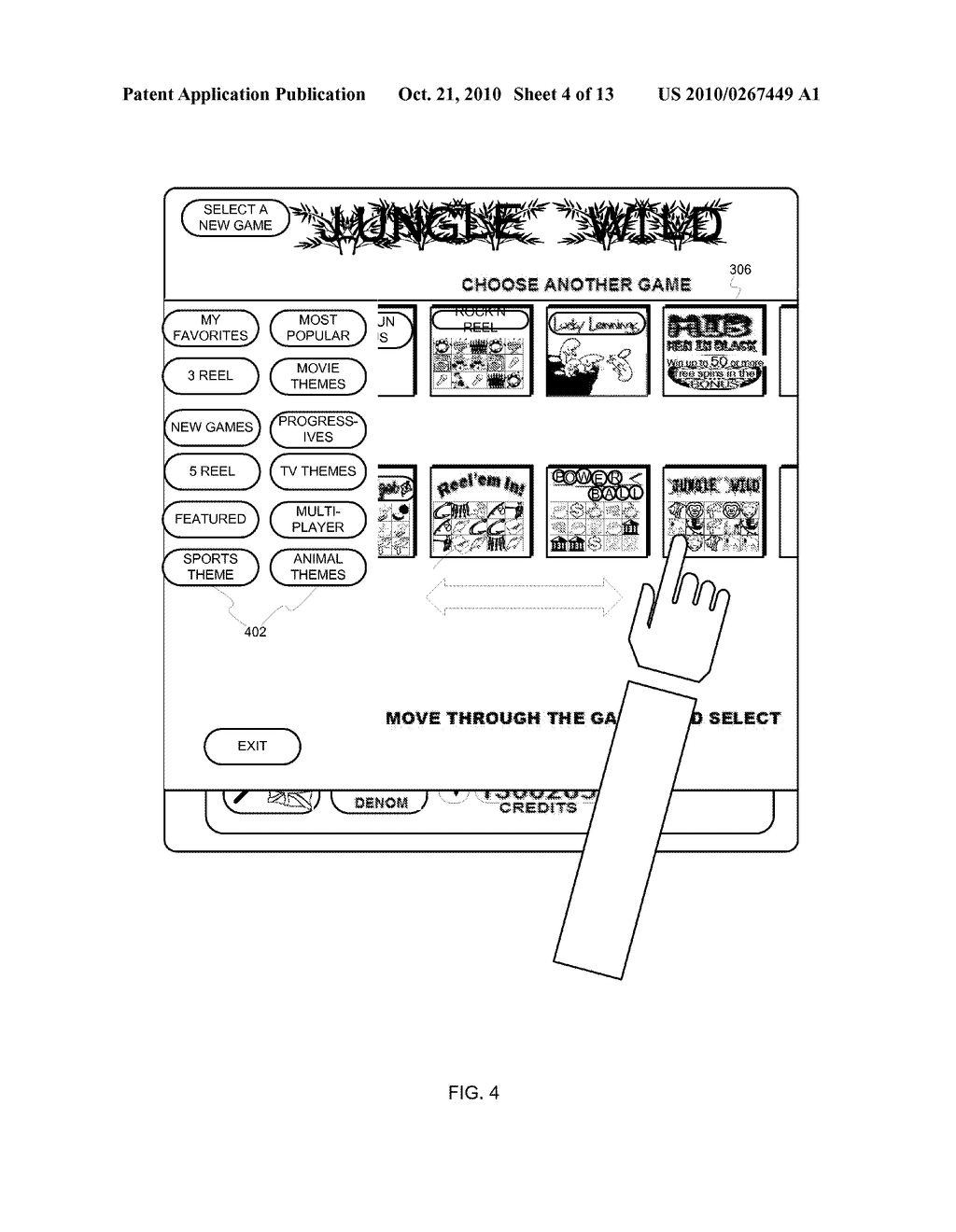 INTERFACE FOR WAGERING GAME ENVIRONMENTS - diagram, schematic, and image 05