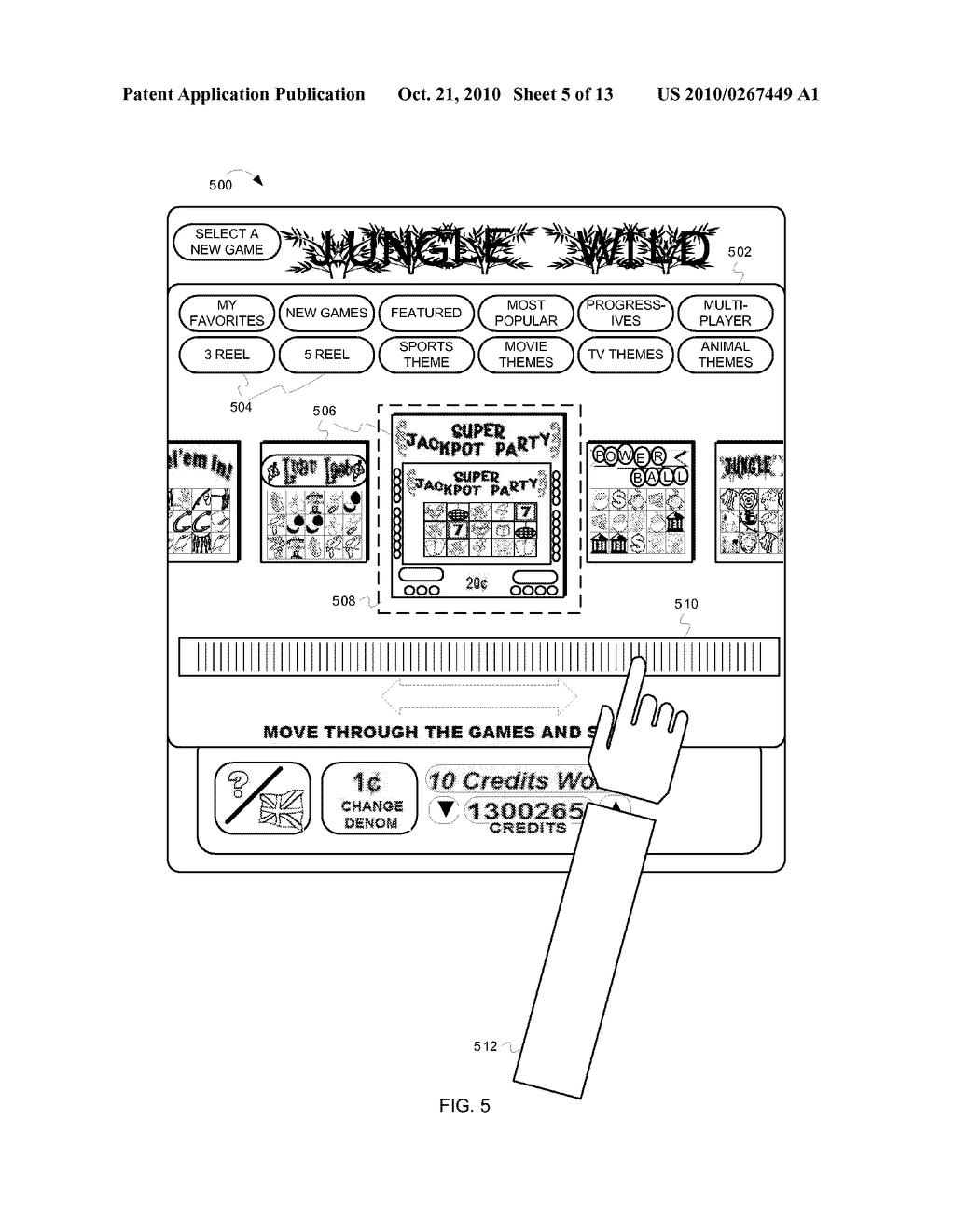 INTERFACE FOR WAGERING GAME ENVIRONMENTS - diagram, schematic, and image 06