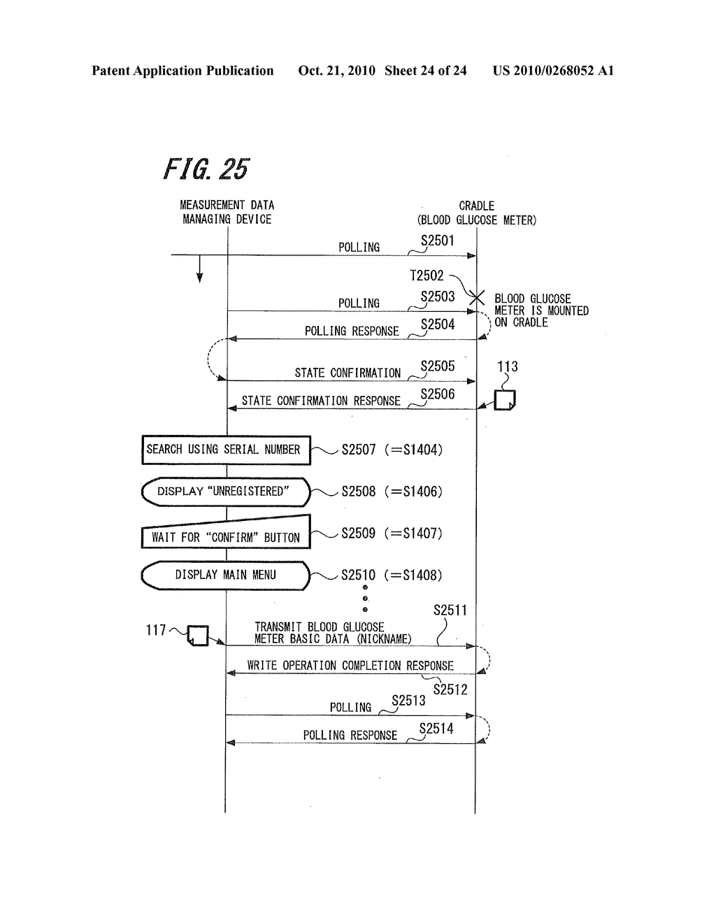 BLOOD SUGAR MEASURED LEVEL MANAGEMENT SYSTEM AND BLOOD SUGAR LEVEL MEASUREMENT APPARATUS - diagram, schematic, and image 25