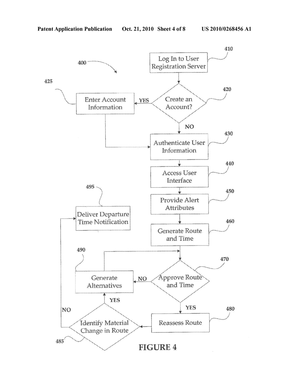 SYSTEM AND METHOD FOR DELIVERING DEPARTURE NOTIFICATIONS - diagram, schematic, and image 05