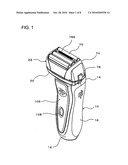 Reciprocating electric shaver diagram and image