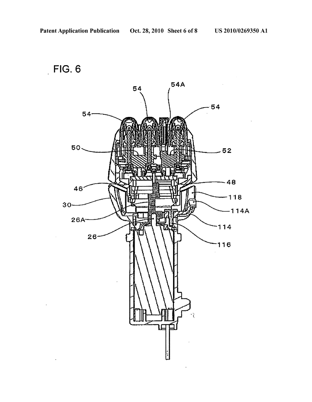 Reciprocating electric shaver - diagram, schematic, and image 07