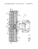 Flexible cutting platform to follow ground contour in an agricultural harvesting machine diagram and image