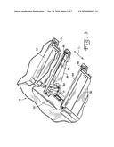 Flexible cutting platform to follow ground contour in an agricultural harvesting machine diagram and image