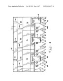 Flexible cutting platform to follow ground contour in an agricultural harvesting machine diagram and image