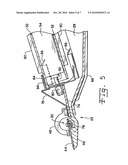 Flexible cutting platform to follow ground contour in an agricultural harvesting machine diagram and image