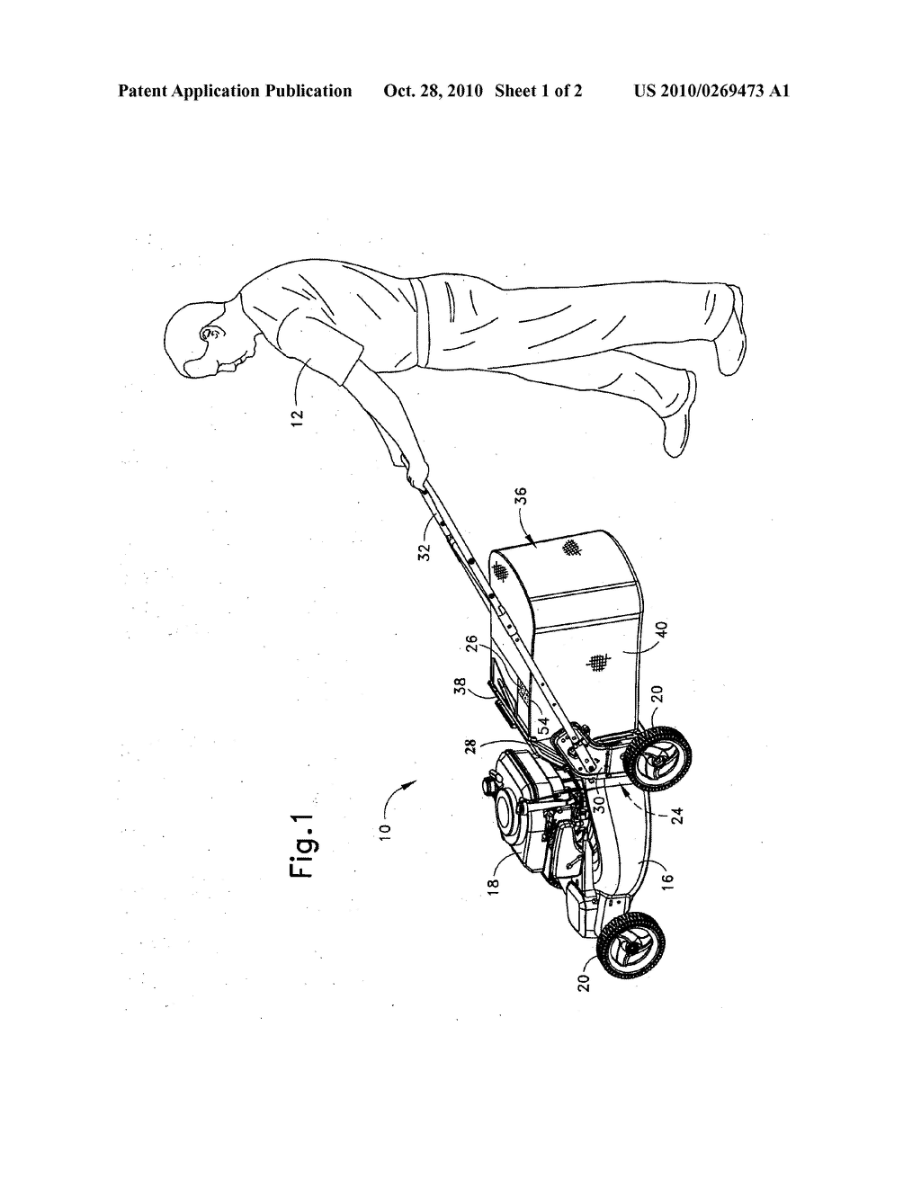 CUT GRASS FLOW INDICATION IN A LAWN MOWER - diagram, schematic, and image 02