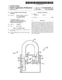 LOCK ASSEMBLY WITH REMOVABLE SHACKLE diagram and image