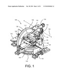 MITER SAW WITH BEVEL STOP TOGGLE diagram and image