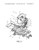 MITER SAW WITH BEVEL STOP TOGGLE diagram and image