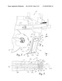 Tillage Shank with Adjustable Depth Fertilizer Tube diagram and image