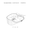 HINGED LID FOR A FOOD CONTAINER diagram and image