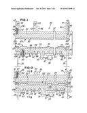 Tooling system for thermoforming and trimming a heated sheet of material to form a molded part diagram and image