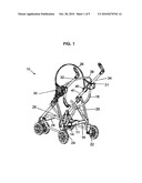 Easy folding stroller diagram and image