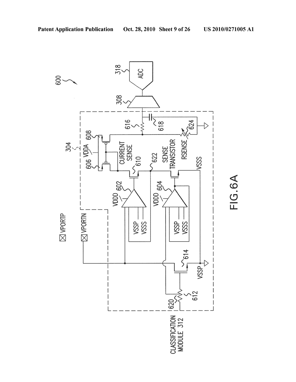 Apparatus for Sensing an Output Current in a Communications Device - diagram, schematic, and image 10