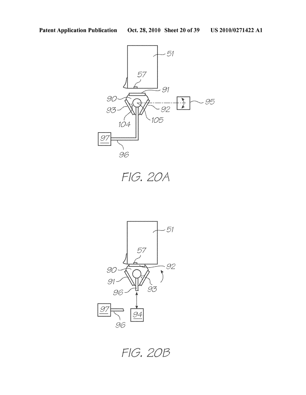 PRINTER HAVING MECHANISM FOR ARCUATE CAPPER MOVEMENT - diagram, schematic, and image 21