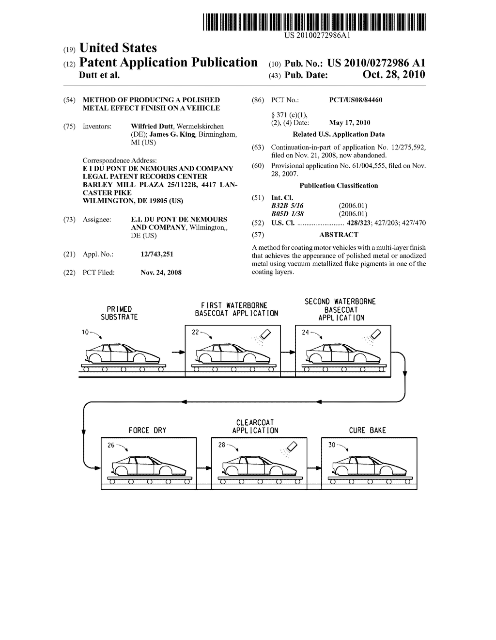 METHOD OF PRODUCING A POLISHED METAL EFFECT FINISH ON A VEHICLE - diagram, schematic, and image 01