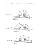 ELECTRONIC COMPONENT AND SEMICONDUCTOR DEVICE, METHOD OF MAKING THE SAME AND METHOD OF MOUNTING THE SAME, CIRCUIT BOARD, AND ELECTRONIC INSTRUMENT diagram and image