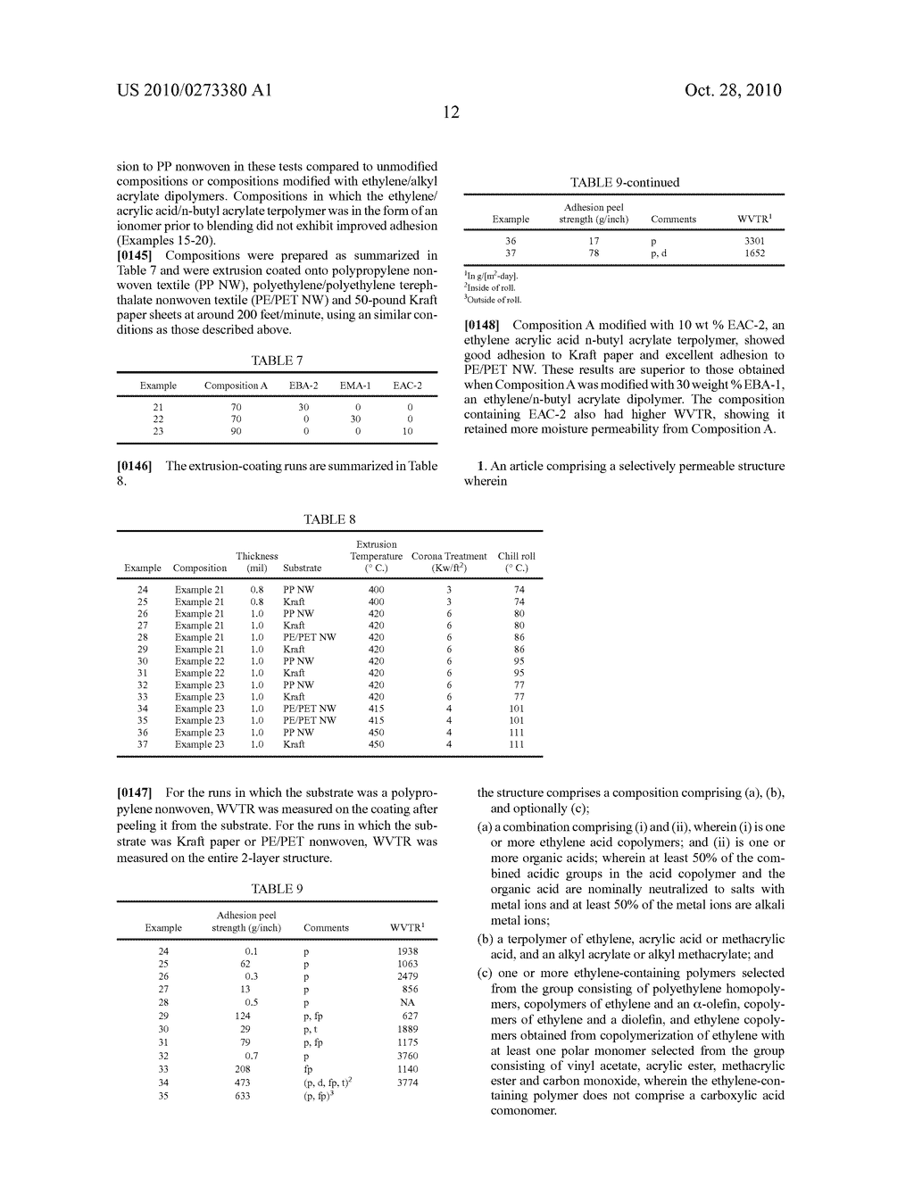 SELECTIVELY PERMEABLE PROTECTIVE STRUCTURE AND ARTICLES THEREFROM - diagram, schematic, and image 13