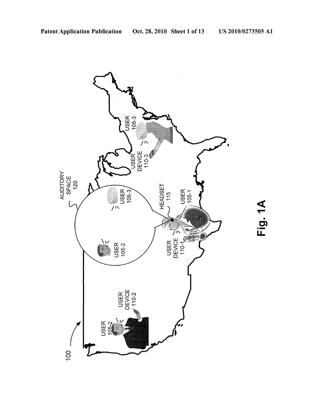 AUDITORY SPACING OF SOUND SOURCES BASED ON GEOGRAPHIC LOCATIONS OF THE SOUND SOURCES OR USER PLACEMENT - diagram, schematic, and image 02