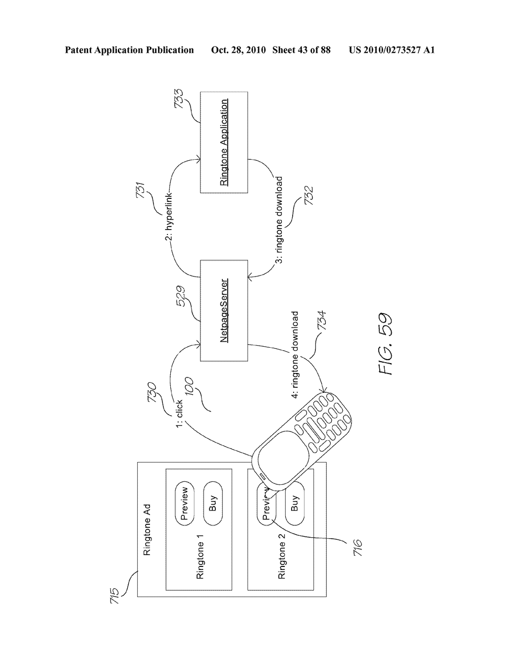 MOBILE PHONE SYSTEM FOR PRINTING WEBPAGE AND RETRIEVING CONTENT - diagram, schematic, and image 44