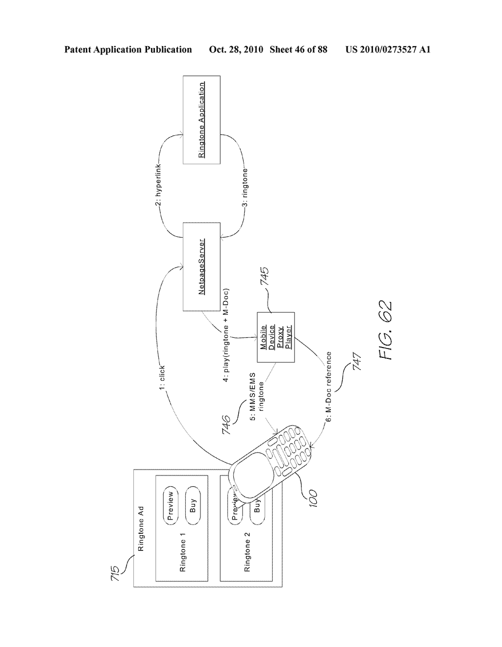 MOBILE PHONE SYSTEM FOR PRINTING WEBPAGE AND RETRIEVING CONTENT - diagram, schematic, and image 47