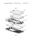 SIDE GROUNDED STRUCTURE FOR COMBINED BATTERY LID OF MOBILE COMMUNICATION TERMINAL diagram and image