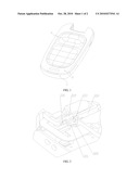 TYPE OF CELL PHONE DEVICE WITH A HIDDEN SUSPENDED MICROPHONE diagram and image