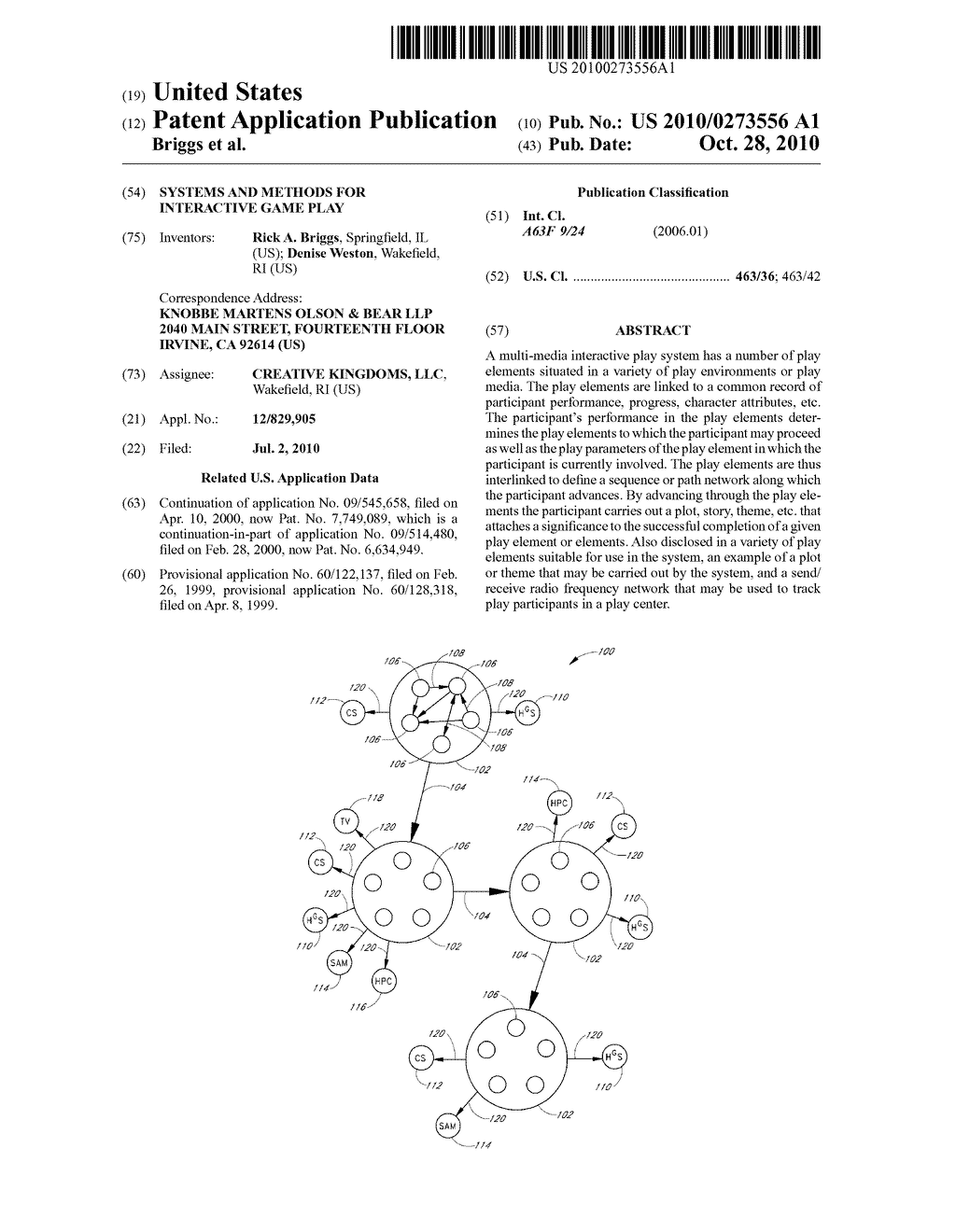 SYSTEMS AND METHODS FOR INTERACTIVE GAME PLAY - diagram, schematic, and image 01