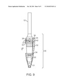 DEVICE FOR READYING A NEEDLE FREE INJECTOR FOR DELIVERY diagram and image