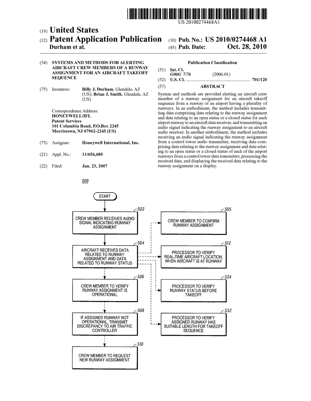 Systems and methods for alerting aircraft crew members of a runway assignment for an aircraft takeoff sequence - diagram, schematic, and image 01