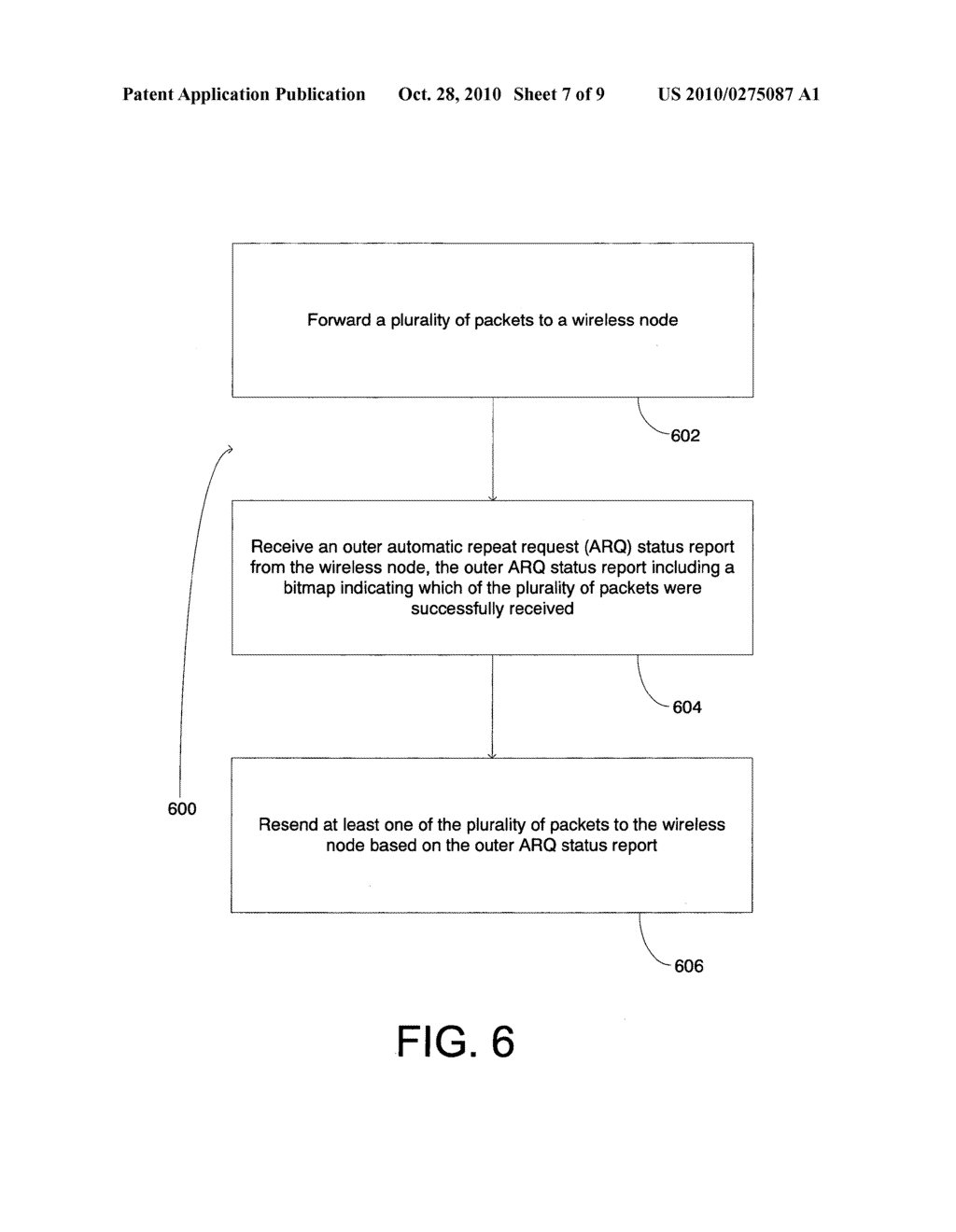 STATUS REPORT MESSAGES FOR MULTI-LAYER ARQ PROTOCOL - diagram, schematic, and image 08